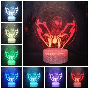 Handsome Humor Spiderman Go Action Lava Flash RGB Charge Bulb LED Crack Lamp Night Light Table for Marvel fans Kid Birthday Gift
Handsome Humor Spiderman Go Action Lava Flash RGB Charge Bulb LED Crack Lamp Night Light Table for Marvel fans Kid Birthday Gift