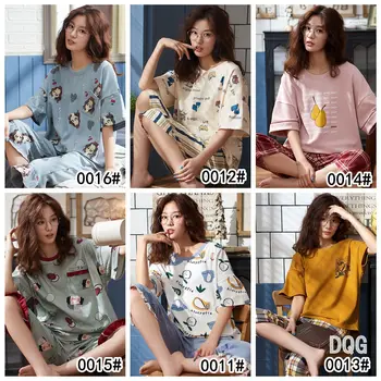 Pajamas Women's Summer Sweet GIRL'S Short Sleeve Capri Pants INS Korean-style Casual Tracksuit Two-Piece Set YY Collection 
Pajamas Women's Summer Sweet GIRL'S Short Sleeve Capri Pants INS Korean-style Casual Tracksuit Two-Piece Set YY Collection