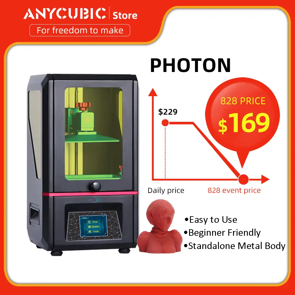 Anycubic光子3dプリンタタッチスクリーンプラスサイズのデスクトップオフラインプリントsla 3dプリンタキットuv樹脂impresora 3d Impressora 3dデスクトッププリンタ 3dプリンタデスクトップ3dプリンタ Gooum