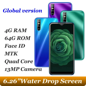 Water Drop screen A21s Quad core 13MP 6.26inch smartphones 4G RAM 64G ROM android 5.1 mobile phones celulares Face ID unlocked
Water Drop screen A21s Quad core 13MP 6.26inch smartphones 4G RAM 64G ROM android 5.1 mobile phones celulares Face ID unlocked