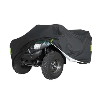 

Universal Black 190T Motorcycle Waterproof Cover Quad Bikes ATV For Polaris Honda Yamaha Suzuki Size M L XL 2XL 3XL