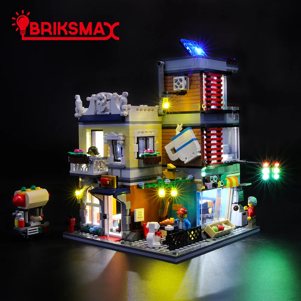 BriksMax Led Light Up Kit for Creator Townhouse Pet Shop & Café Building Blocks Model Lighting Set Compatible with 31097
BriksMax Led Light Up Kit for Creator Townhouse Pet Shop & Café Building Blocks Model Lighting Set Compatible with 31097