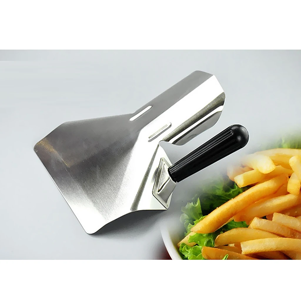 Stainless Steel Chip Scoop Food French Fries Shovel Fry Scoop 2 Types Stainless Steel Chip Scoop Food French Fries Shovel Fry Scoop 2 Types