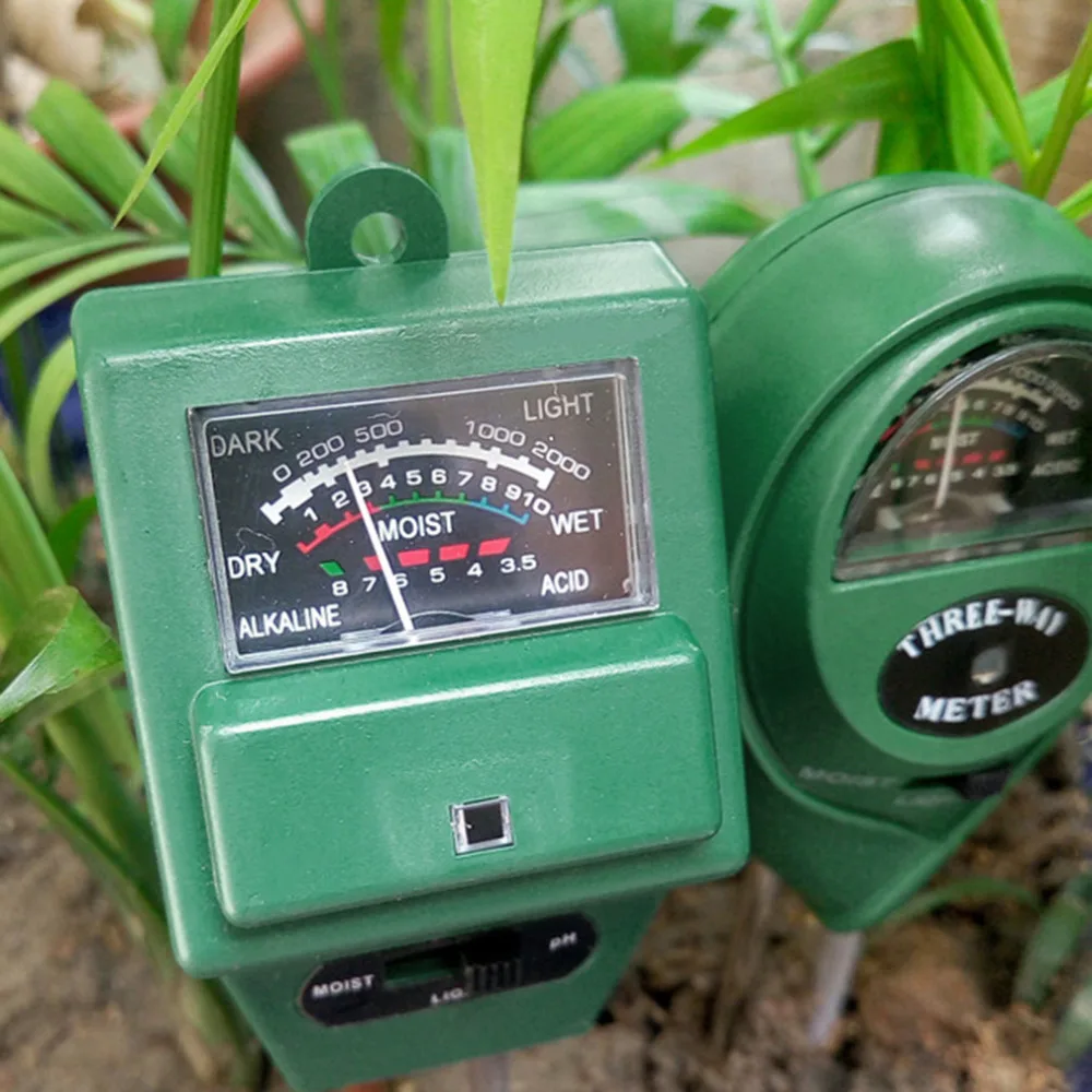 Цифровой рН-метр 3 в 1 растения цветы почвы светильник для воды тестер Датчик