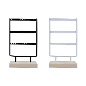 36 Holes Wooden Jewelry Display Stand Metal Hook Simple Retro Earrings Necklace Bracelet Holder Storage Rack
36 Holes Wooden Jewelry Display Stand Metal Hook Simple Retro Earrings Necklace Bracelet Holder Storage Rack