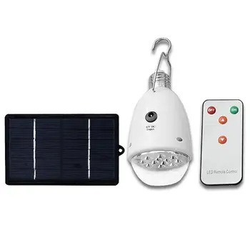 12 LED Solar Light Remote Control Pure White Solar Panel for Outdoor Hiking Tent Portable with Stainless Steel Hook Design
12 LED Solar Light Remote Control Pure White Solar Panel for Outdoor Hiking Tent Portable with Stainless Steel Hook Design