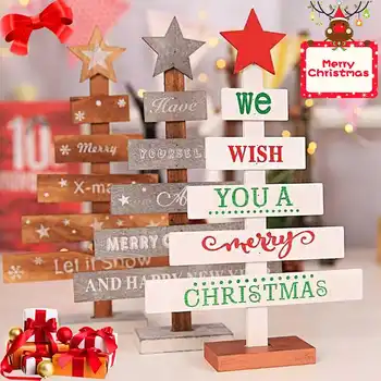 Wooden Mini Christmas Tree Desktop Decoration Merry Christmas Party Decoration Home Handmade Desktop Small Decoration
Wooden Mini Christmas Tree Desktop Decoration Merry Christmas Party Decoration Home Handmade Desktop Small Decoration