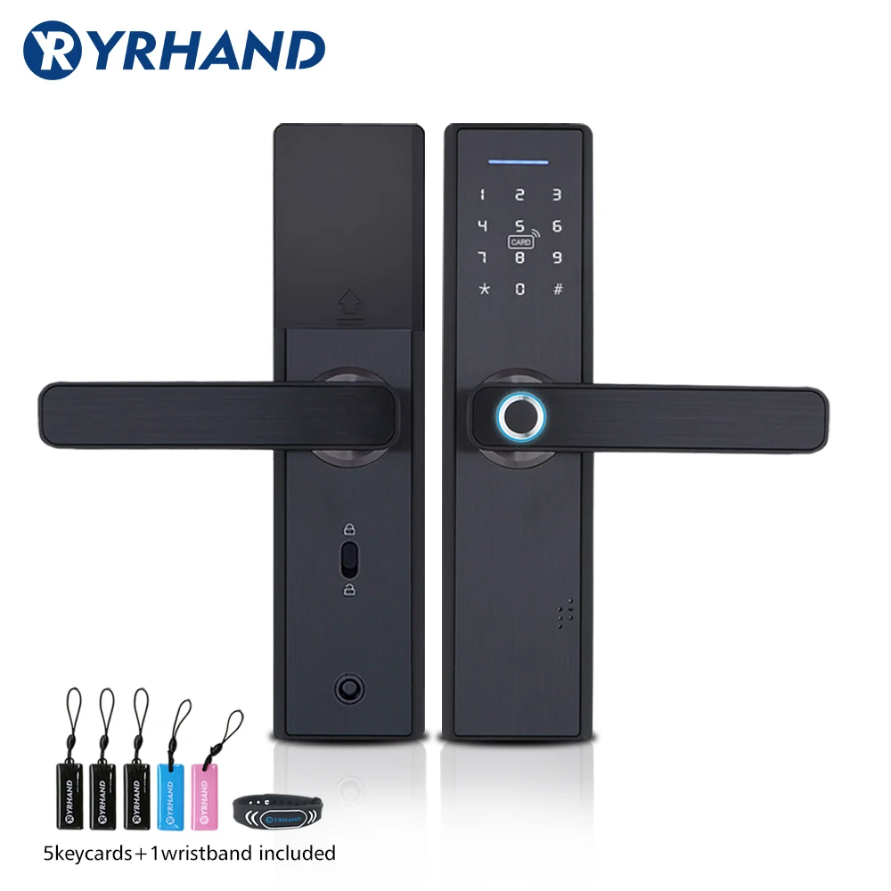 YRHAND Fingerprint Lock Smart Card Digital Code Electronic Door Lock Home Security Mortise Lock
YRHAND Fingerprint Lock Smart Card Digital Code Electronic Door Lock Home Security Mortise Lock