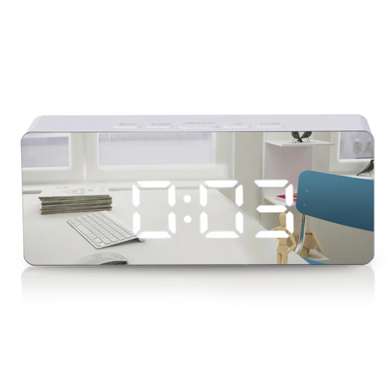 LED Digital Alarm Clock Makeup Mirror Temperature Display Snooze Table Clock Wake Up Light Square Multi-function Desk homeClocks
LED Digital Alarm Clock Makeup Mirror Temperature Display Snooze Table Clock Wake Up Light Square Multi-function Desk homeClocks