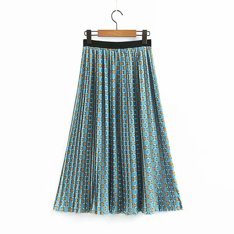 19 Summer New Products Europe And America Versitile Fashion Slimming High-waisted Pleated Elastic Waist Mid-length Skirt Women's
19 Summer New Products Europe And America Versitile Fashion Slimming High-waisted Pleated Elastic Waist Mid-length Skirt Women's