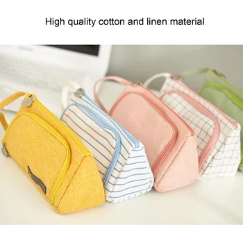 Simple Cute Pen Pencil Case Big Capacity Canvas Storage Bag with Zipper Durable Makeup Pouch Holder Box Organizer
Simple Cute Pen Pencil Case Big Capacity Canvas Storage Bag with Zipper Durable Makeup Pouch Holder Box Organizer