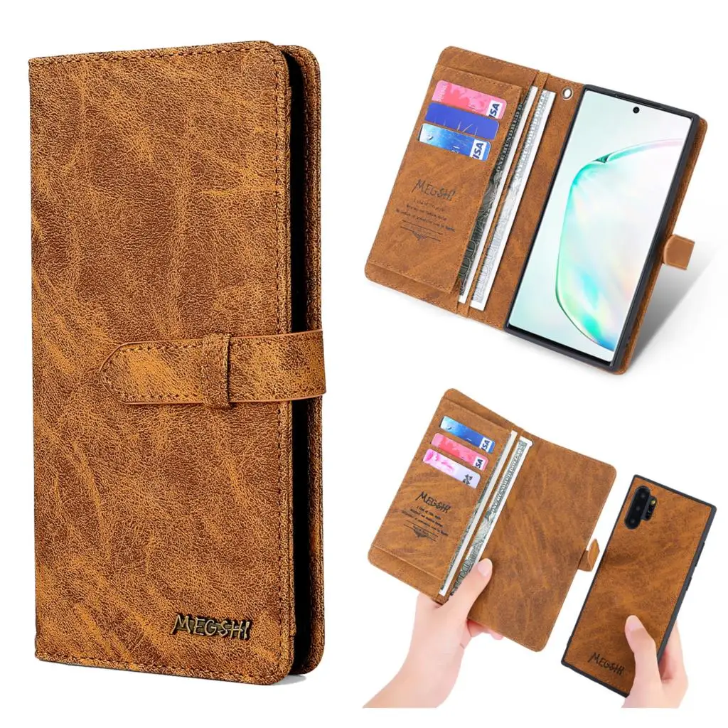 Retro Multi-function Leather Case For Samsung Note 10 10+ S10 S10 Plus S10e S9 S8 S7 A30 A40 A50 A70 A80 Detachable Wallet case
Retro Multi-function Leather Case For Samsung Note 10 10+ S10 S10 Plus S10e S9 S8 S7 A30 A40 A50 A70 A80 Detachable Wallet case