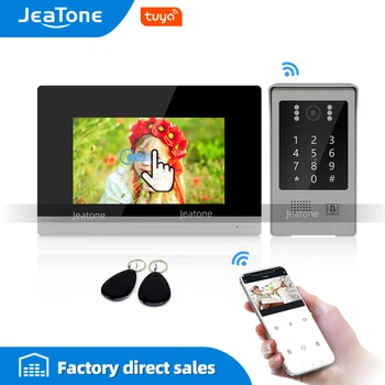 Tuya Smart Free App WiFi 7'' Touch Screen IP Video Door Phone Intercom Home Unlock Code Keypad RFIC Card Access Control System
Tuya Smart Free App WiFi 7'' Touch Screen IP Video Door Phone Intercom Home Unlock Code Keypad RFIC Card Access Control System