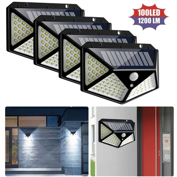 100 LED Solar Powered PIR Motion Sensor Wall Light Outdoor 3 Smart Modes Garden Waterproof Outdoor Emergency Lamp
100 LED Solar Powered PIR Motion Sensor Wall Light Outdoor 3 Smart Modes Garden Waterproof Outdoor Emergency Lamp
