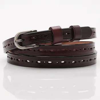 Hot Fashion Return to the ancients Thin belt Pin Buckle Genuine Leather Belt For Women Female Cowskin Leather Dress Collocation
Hot Fashion Return to the ancients Thin belt Pin Buckle Genuine Leather Belt For Women Female Cowskin Leather Dress Collocation