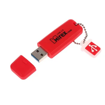 Flash drive Mirex CHROMATIC RED, 16 GB, USB3.0, read up to 150 Mb / s, write up to 40 Mb / s, red 4245657
Flash drive Mirex CHROMATIC RED, 16 GB, USB3.0, read up to 150 Mb / s, write up to 40 Mb / s, red 4245657