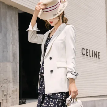 Ladies single suit fashion temperament casual long-sleeved suit jacket solid color double-breasted women's autumn new
Ladies single suit fashion temperament casual long-sleeved suit jacket solid color double-breasted women's autumn new