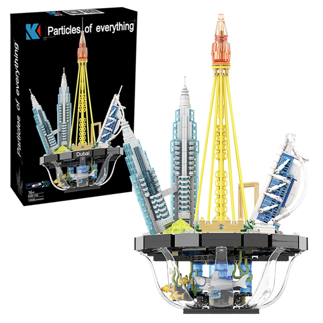 1018Pcs MOC Dubai International Skyline Bricks Small Particle DIY Building Blocks Stem Toy with Lighting Base For Decor
1018Pcs MOC Dubai International Skyline Bricks Small Particle DIY Building Blocks Stem Toy with Lighting Base For Decor