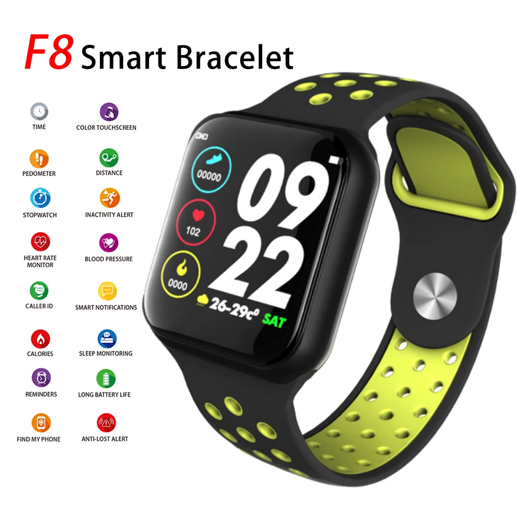 F8 Smart Watch Heart Rate Monitoring 1.3" LCD Full Touch Color Screen Wrist Watch Blood Pressure For Android IOS Smartwatch
F8 Smart Watch Heart Rate Monitoring 1.3" LCD Full Touch Color Screen Wrist Watch Blood Pressure For Android IOS Smartwatch