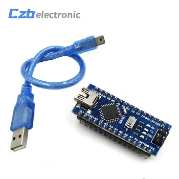 MINI USB Welding Soldered Nano V3.0 ATmega328P CH340G 5V 16M Micro-controller Board For Arduino NANO 3.0 With Cable
MINI USB Welding Soldered Nano V3.0 ATmega328P CH340G 5V 16M Micro-controller Board For Arduino NANO 3.0 With Cable