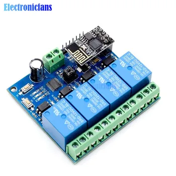 diymore DC 12V ESP8266 ESP-01 4 Channel Relay Board Module ESP-01 WIFI Module For IOT Smart Home Phone APP Controller WIFI Relay
diymore DC 12V ESP8266 ESP-01 4 Channel Relay Board Module ESP-01 WIFI Module For IOT Smart Home Phone APP Controller WIFI Relay