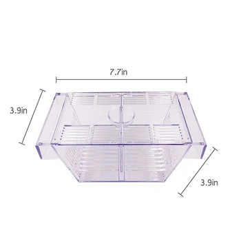 Aquarium Fishes Incubator Isolation Box Floating 2-Layer Fish Breeding Box Separate Viviparous Fish Protective Box Plastic Cover
Aquarium Fishes Incubator Isolation Box Floating 2-Layer Fish Breeding Box Separate Viviparous Fish Protective Box Plastic Cover