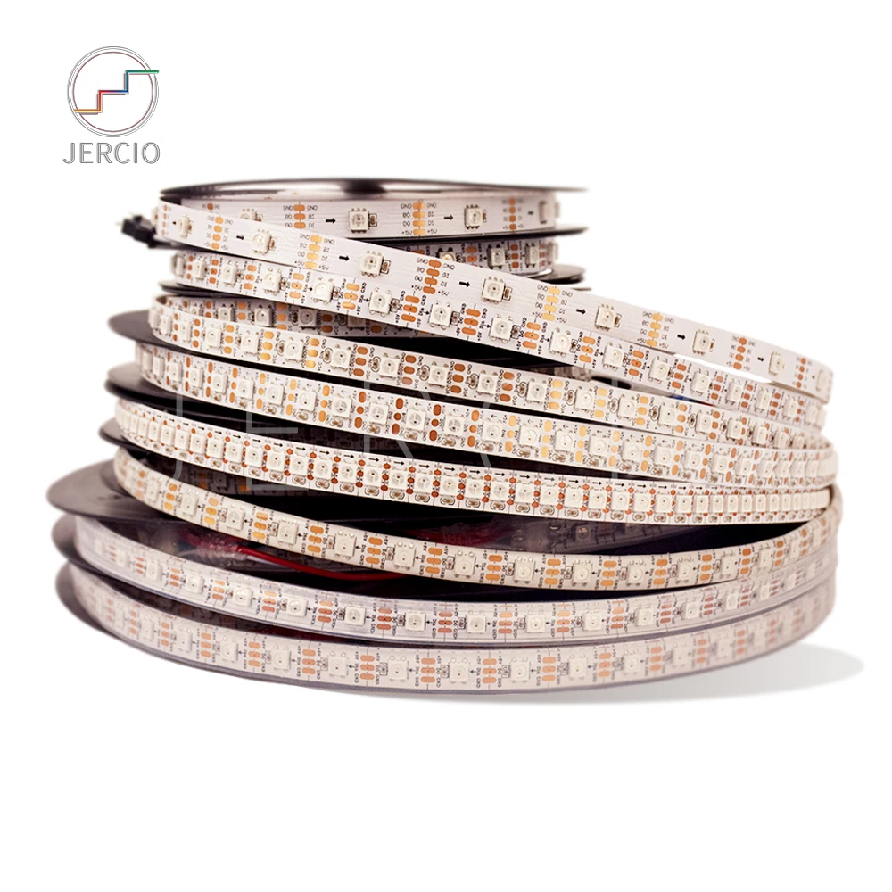 Jercio ws2812b 1m/2m/5m 30/60/74/96/144leds/m 256 gray level programmable SMD5050 led Pixels strip
Jercio ws2812b 1m/2m/5m 30/60/74/96/144leds/m 256 gray level programmable SMD5050 led Pixels strip