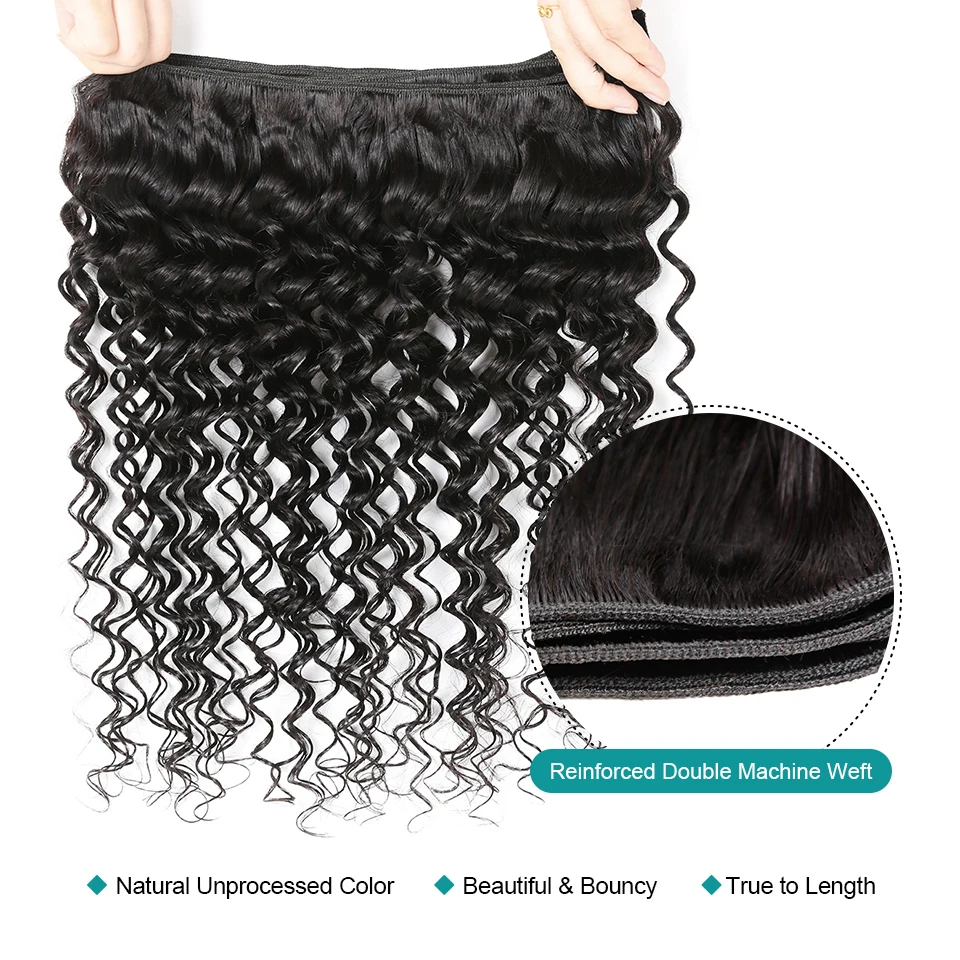 deep wave human hair bundles