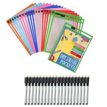 20x Dry Erase Pockets Pockets Perfect Classroom Organization Reusable Dry Erase Pockets Teaching Supplies
20x Dry Erase Pockets Pockets Perfect Classroom Organization Reusable Dry Erase Pockets Teaching Supplies