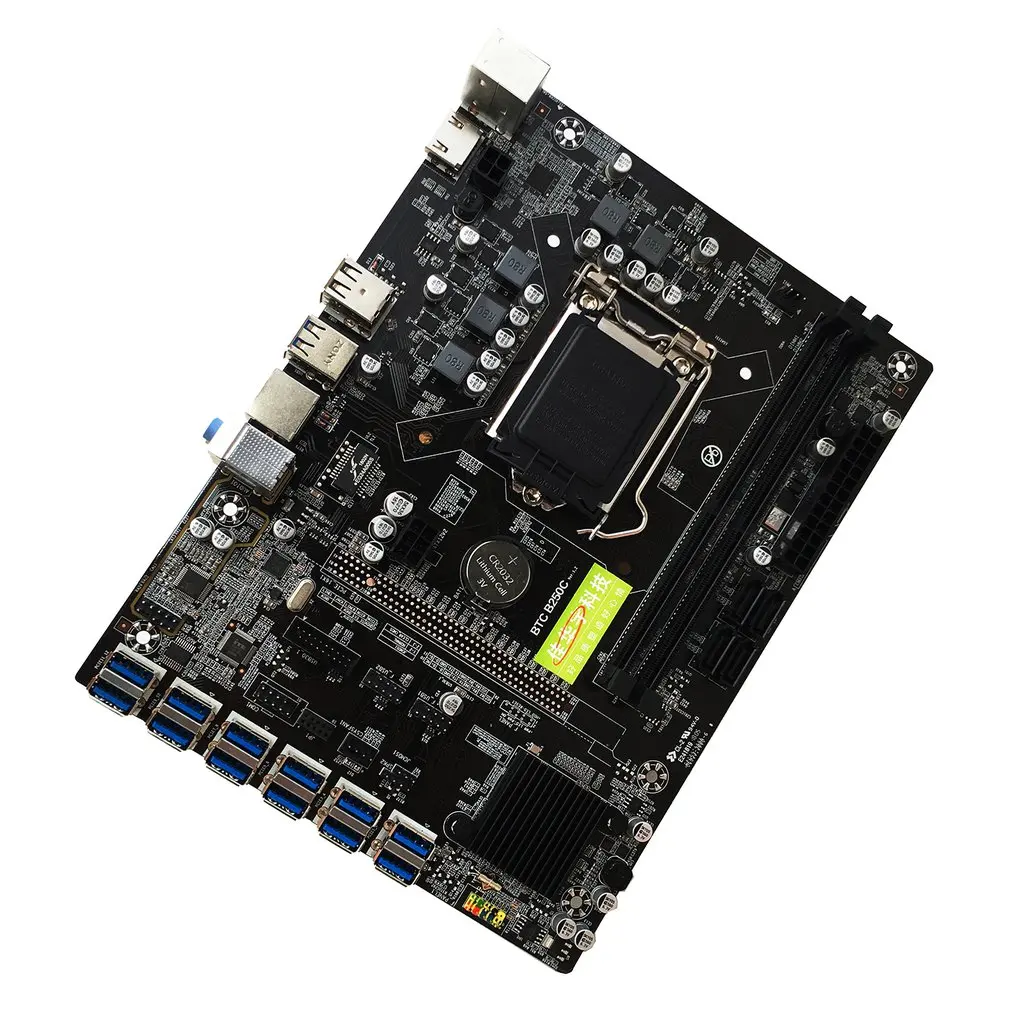 B250 BTC Mainboard LGA1151 CPU DDR4 Memory 12 Card USB3.0 Expansion Adapter Desktop Computer Motherboard qr19
B250 BTC Mainboard LGA1151 CPU DDR4 Memory 12 Card USB3.0 Expansion Adapter Desktop Computer Motherboard qr19