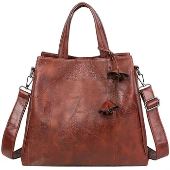 Retro Women handbag soft leather female causal tote high capacity lady crossbody bag fashion lightweight shoulder bags for women 
Retro Women handbag soft leather female causal tote high capacity lady crossbody bag fashion lightweight shoulder bags for women
