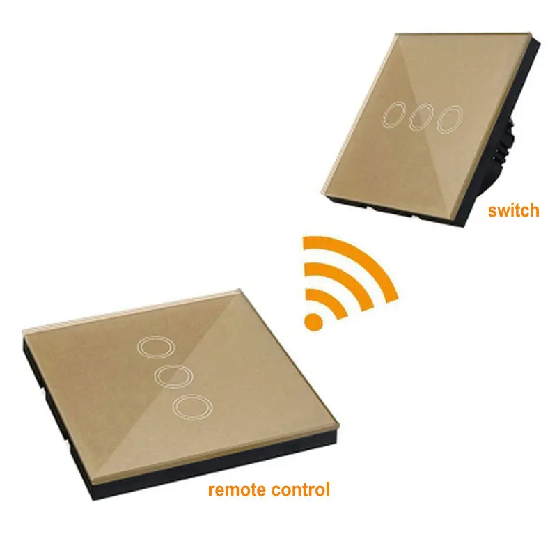 Smart Light Switch 220V Wireless RF433MHz Transmitter Glass Panel Touch Screen Remote Control 1/2/3 Gang EU Standard Lamp Switch
Smart Light Switch 220V Wireless RF433MHz Transmitter Glass Panel Touch Screen Remote Control 1/2/3 Gang EU Standard Lamp Switch