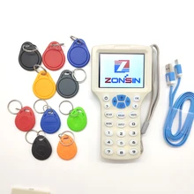 English 10 Frequency RFID Card Read- Writer RFID Copier Programmer Cloner 5Pcs 125khz Keyfobs + 5Pcs 13.56mhz UID Keyfobs
English 10 Frequency RFID Card Read- Writer RFID Copier Programmer Cloner 5Pcs 125khz Keyfobs + 5Pcs 13.56mhz UID Keyfobs
