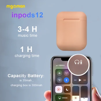 Mgoman New Macaron Inpods12 TWS Earphone Fast Charging Headphone Wireless Colorful Earbuds Bluetooth 5.0 Headset PK i12 i60 i7s
Mgoman New Macaron Inpods12 TWS Earphone Fast Charging Headphone Wireless Colorful Earbuds Bluetooth 5.0 Headset PK i12 i60 i7s