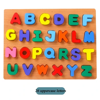 Puzzle Montessori Alphabet Letter Shape Cognitive Board Child Baby Kindergarten Early Education Hand Grasping Board Wooden Toy 
Puzzle Montessori Alphabet Letter Shape Cognitive Board Child Baby Kindergarten Early Education Hand Grasping Board Wooden Toy