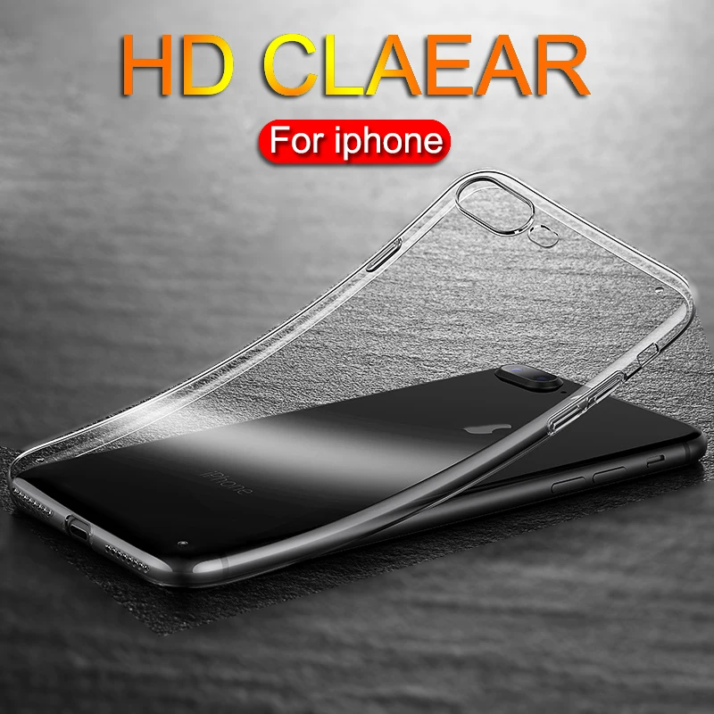 Ultra thin Clear Transparent TPU Silicone Case For iPhone 8 7 Plus Protect Rubber Phone Case For iPhone XS MAX XR 6 7 6S 5 Plus
Ultra thin Clear Transparent TPU Silicone Case For iPhone 8 7 Plus Protect Rubber Phone Case For iPhone XS MAX XR 6 7 6S 5 Plus