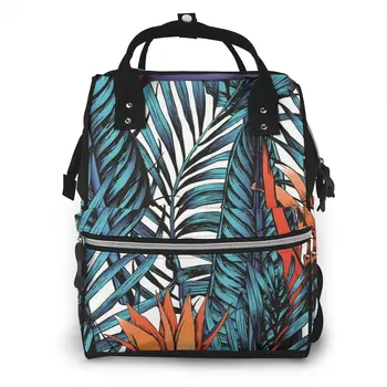 Mummy Bag Tropical Leaves Palm Tree Nappy Backpack Large Capacity Stroller Bag Mom Baby Multi-function Waterproof Diaper Bag
Mummy Bag Tropical Leaves Palm Tree Nappy Backpack Large Capacity Stroller Bag Mom Baby Multi-function Waterproof Diaper Bag