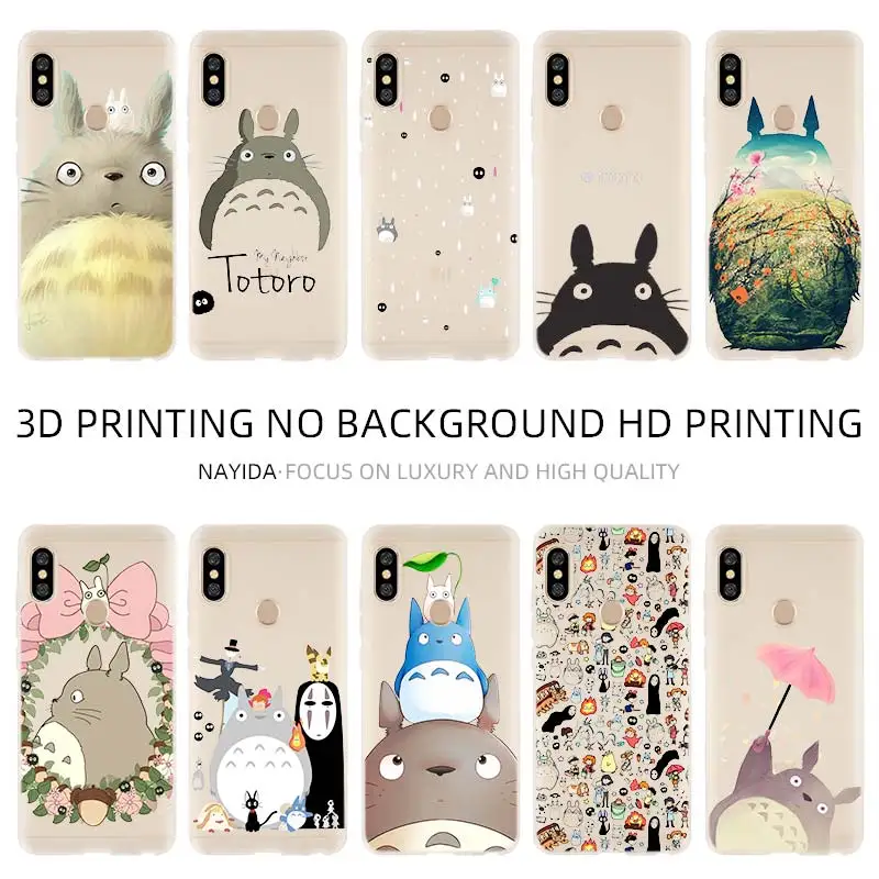 Модный мягкий чехол для Xiaomi Redmi 9A 8A 7A 6A Note 9 8 7 6 5 Pro 8T 9S Coque Totoro portsoot Sprite|Бамперы| |