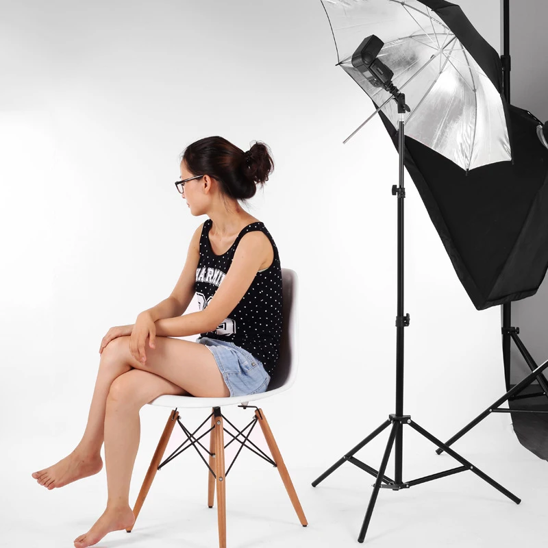 Photography Studio 2m Metal Light Stand & 80cm/33" Reflector Soft Diffuser Umbrella Flash Speedlite E Holder & Carrying Bag
Photography Studio 2m Metal Light Stand & 80cm/33" Reflector Soft Diffuser Umbrella Flash Speedlite E Holder & Carrying Bag