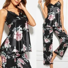 New Fashion Women Ladies Sleeveless Black Lace Floral Nightwear Pyjamas Sets Soft Comfortable Sexy Fashion Sets 2020 Hot Selling
New Fashion Women Ladies Sleeveless Black Lace Floral Nightwear Pyjamas Sets Soft Comfortable Sexy Fashion Sets 2020 Hot Selling