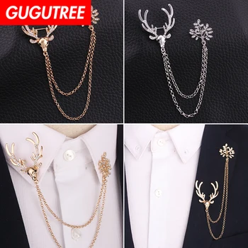 GUGUTREE brooch breastpin deer snowflower patch metal patches badges applique patches for clothing HH-33
GUGUTREE brooch breastpin deer snowflower patch metal patches badges applique patches for clothing HH-33