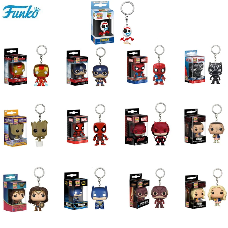 FUNKO POP Keychain Marvel Super Hero Original Pop Anime Characters PVC Action Figure Collectible Model Kids Toys for Gifts F85
FUNKO POP Keychain Marvel Super Hero Original Pop Anime Characters PVC Action Figure Collectible Model Kids Toys for Gifts F85