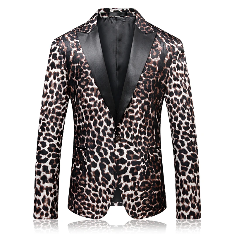 MOGU/Роскошный Леопардовый принт Новинка 2021 года Модная мужская одежда Вечерние