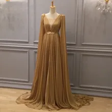 Long Chiffon Evening Dresses 2019 V Neck A-line Floor Length Zipper Pleated Belts Real Pictures Elegant Formal Prom Gowns 
Long Chiffon Evening Dresses 2019 V Neck A-line Floor Length Zipper Pleated Belts Real Pictures Elegant Formal Prom Gowns