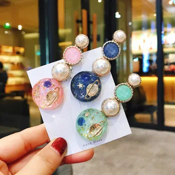 1 Pcs Fashion Transparent Blue Starry Sky Planet Acrylic Ball Hair Clips Women Girl Party Jewelry Star Barrette Hair Accessories
1 Pcs Fashion Transparent Blue Starry Sky Planet Acrylic Ball Hair Clips Women Girl Party Jewelry Star Barrette Hair Accessories