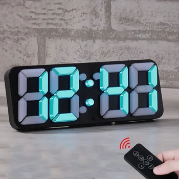 Digital Alarm Clock LED with 115 Color Changing Remote Control Electronic Table Clock with Thermometer Calendar Desk Watch
Digital Alarm Clock LED with 115 Color Changing Remote Control Electronic Table Clock with Thermometer Calendar Desk Watch