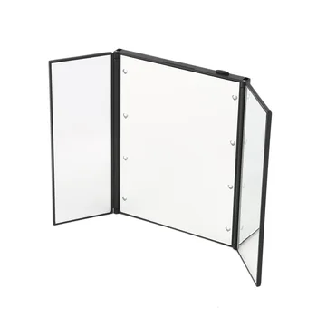 new Tri Fold Adjustable Led Lighted Travel Mirror Protable Ultra Thin 8 LEDs Touch Screen Make-up Mirror Pocket Mirror 3colors
new Tri Fold Adjustable Led Lighted Travel Mirror Protable Ultra Thin 8 LEDs Touch Screen Make-up Mirror Pocket Mirror 3colors