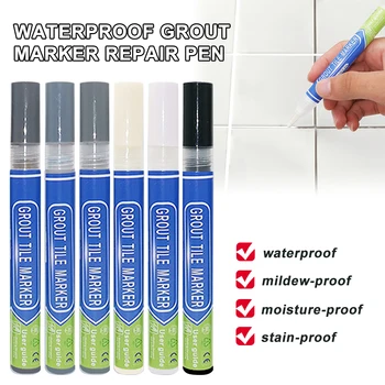 Home Tile Grout Pen Water Resistant Kitchen Instant Tile Repair Anti Mould Professional Gray White Grout Marker
Home Tile Grout Pen Water Resistant Kitchen Instant Tile Repair Anti Mould Professional Gray White Grout Marker