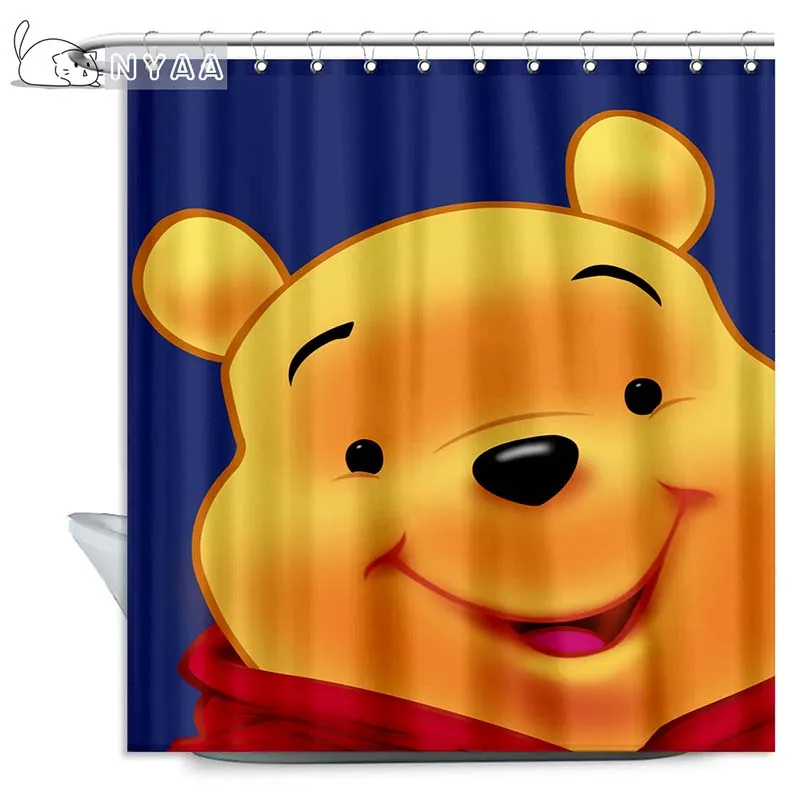 Nyaa Winnie The Pooh Shower Curtains Educational Waterproof Polyester Fabric Bathroom Curtains For Home Decor 
Nyaa Winnie The Pooh Shower Curtains Educational Waterproof Polyester Fabric Bathroom Curtains For Home Decor