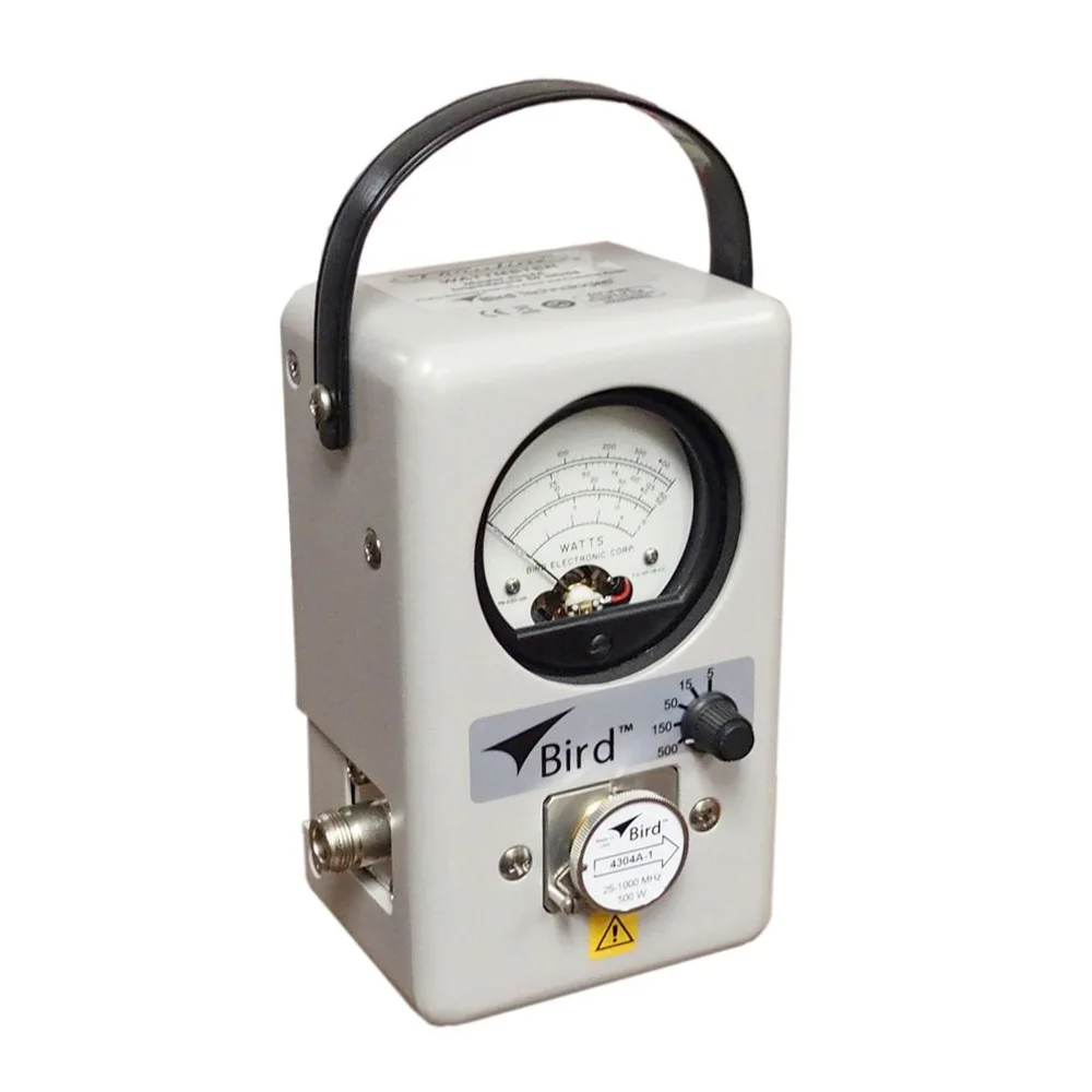 brandBird 4304A 25-1000 MHz, 5-500W, Fixed Element RF Wattmeter 
brandBird 4304A 25-1000 MHz, 5-500W, Fixed Element RF Wattmeter